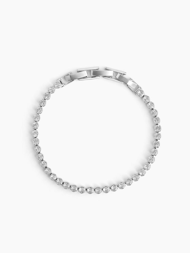 Zorin Diamond Tennis Silver Women's Bracelet