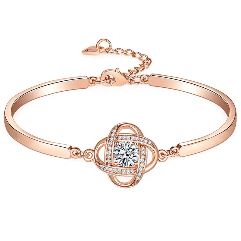 FOR FRIEND - I LOVE YOU DIAMOND KNOT BRACELET