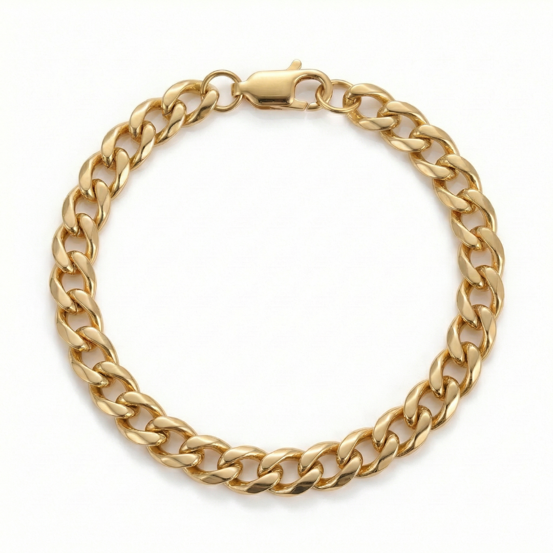 Cuban Bracelet (Gold) 4mm