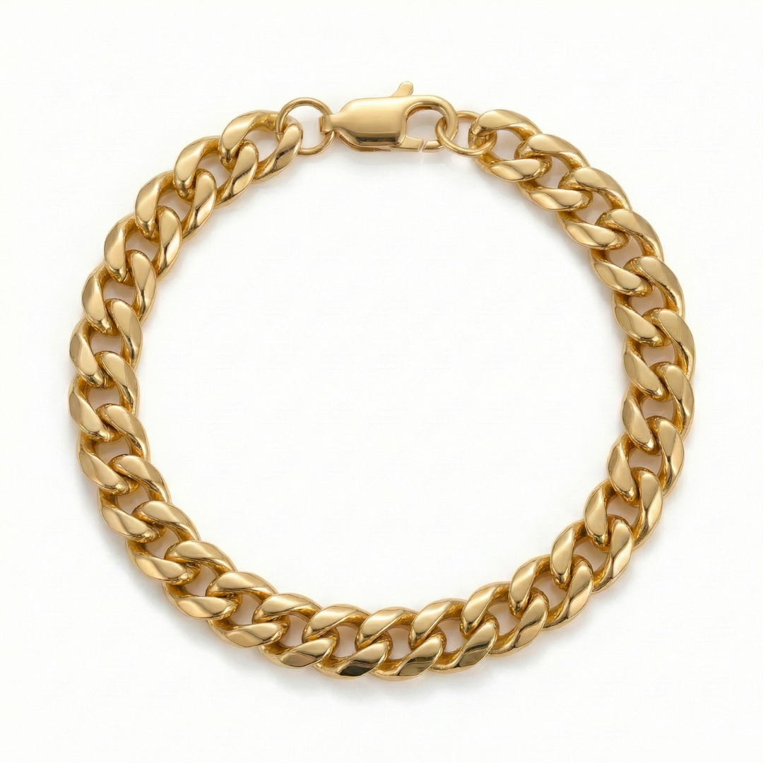 Cuban Bracelet (Gold) 6mm