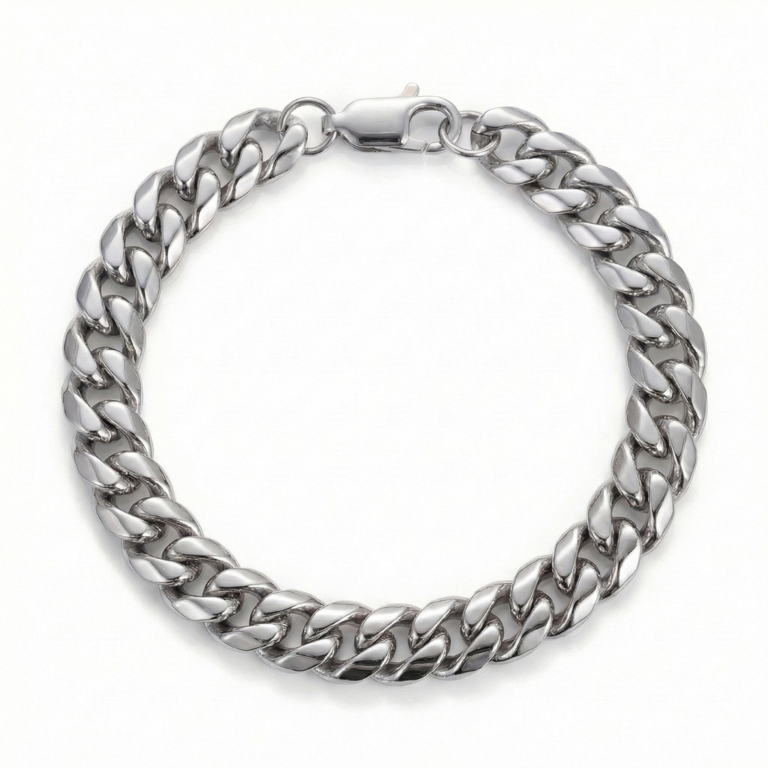 Cuban Bracelet (Silver) 8mm
