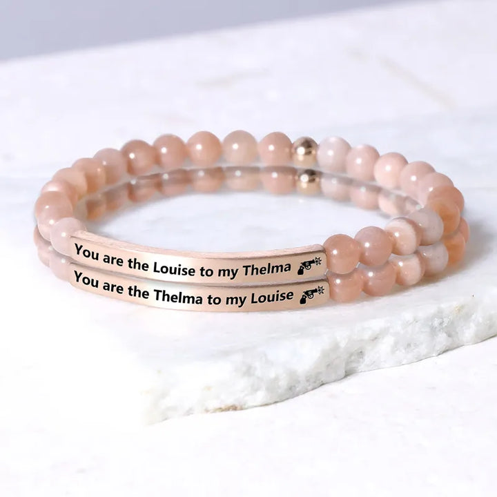 FOR FRIEND - RIDE OR DIE BEAD LETTERING BRACELET