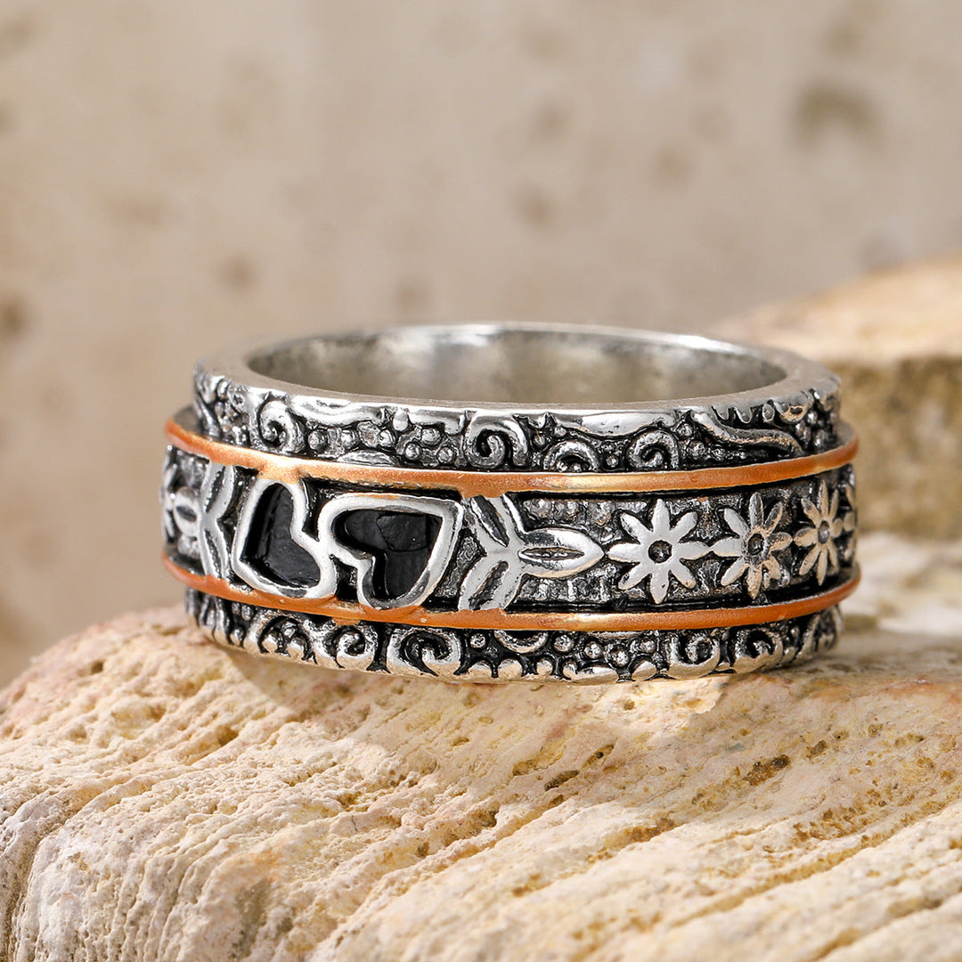 Alaric | Engraved Silver Heritage Ring