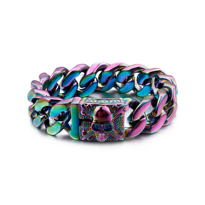 Skull Clasp Cuban Bracelet