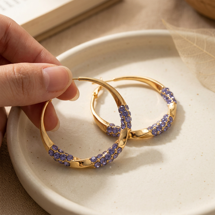 Twisted Hoop Earrings