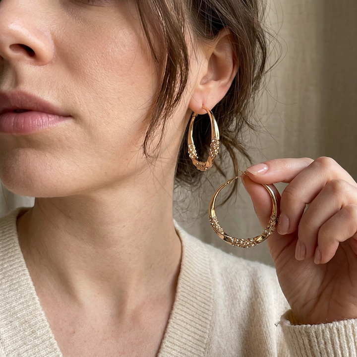 Twisted Hoop Earrings