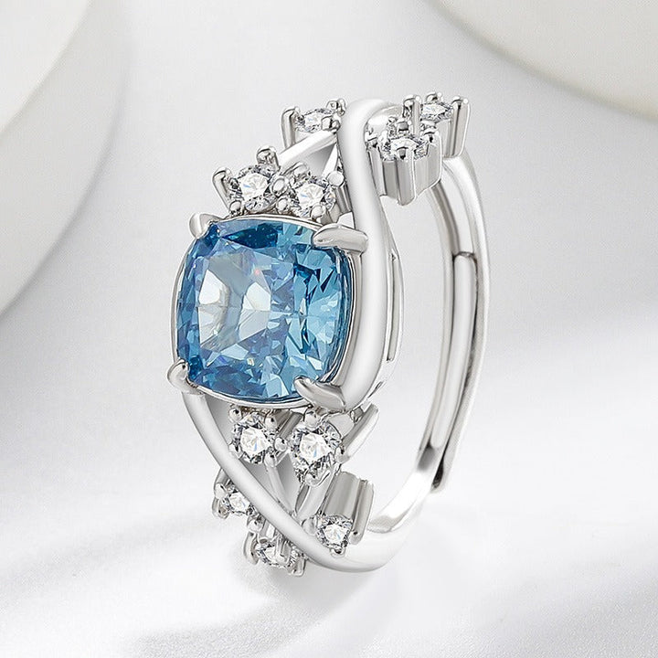 Ice Blossom Gem Ring | Silver