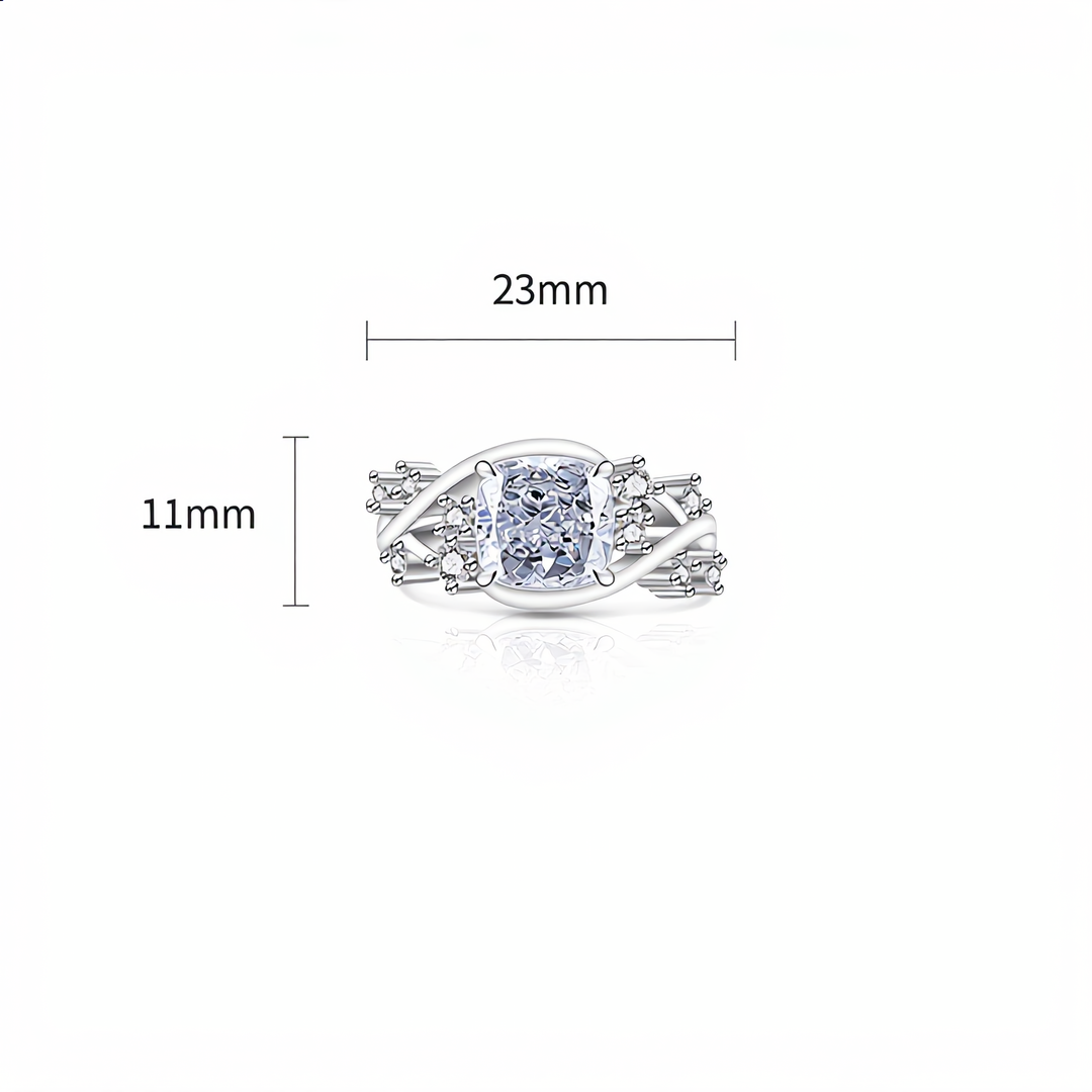 Ice Blossom Gem Ring | Silver