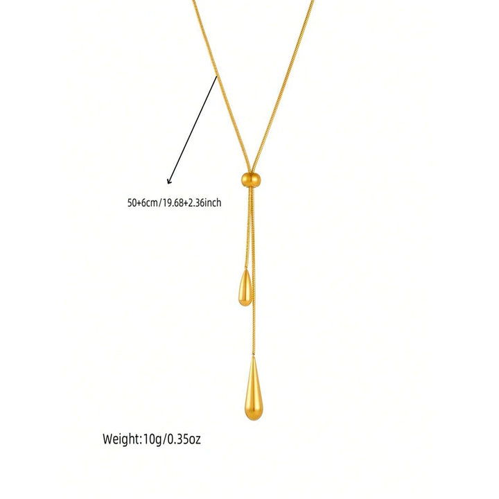 3pc Geometric Dangling Drops Necklace & Earrings Set