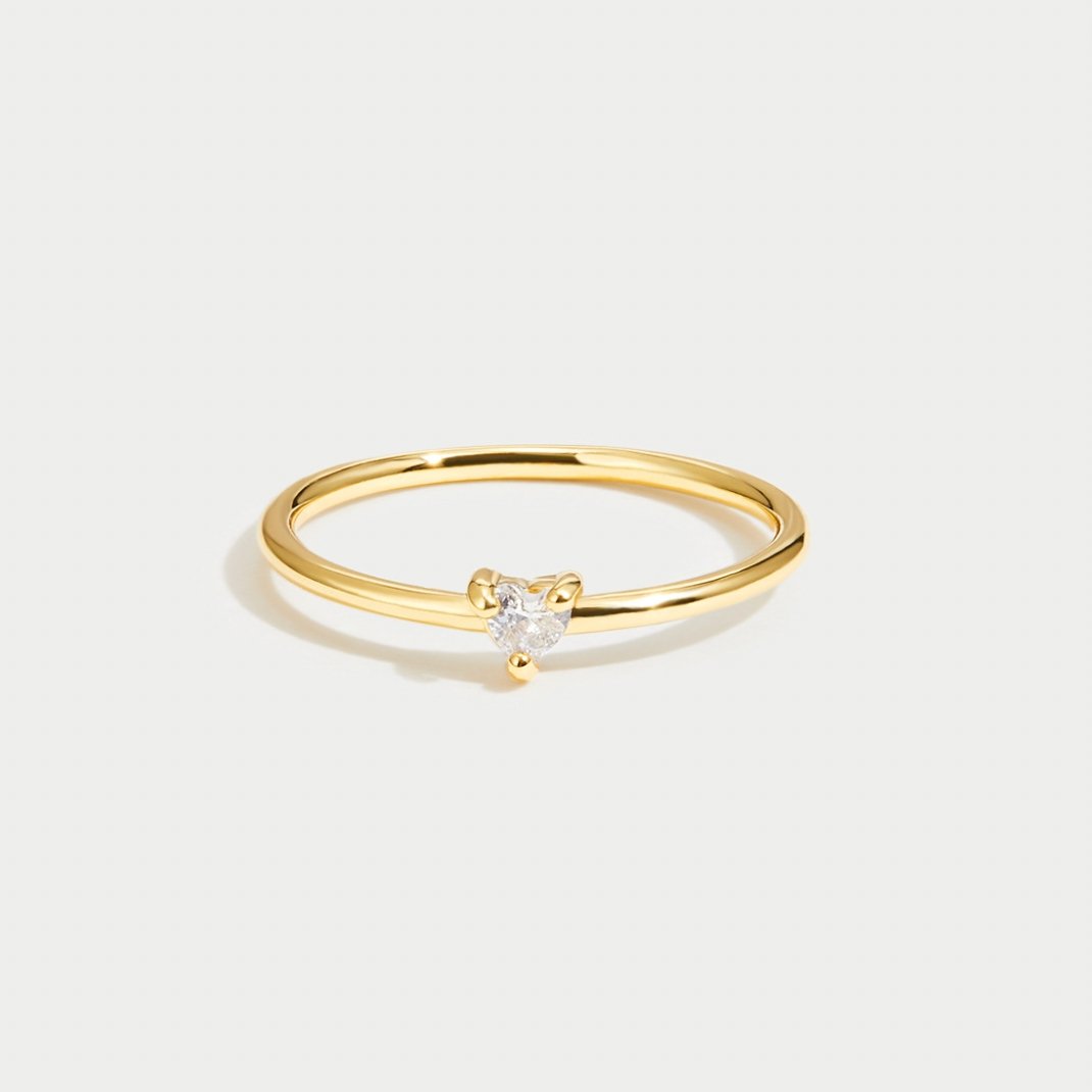 Love - Crystal Heart Ring