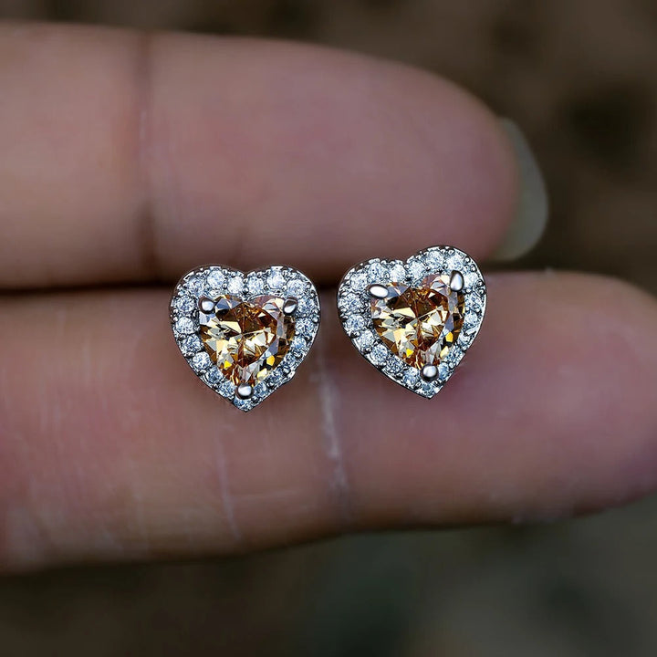 Heart Shaped Colorful Earrings