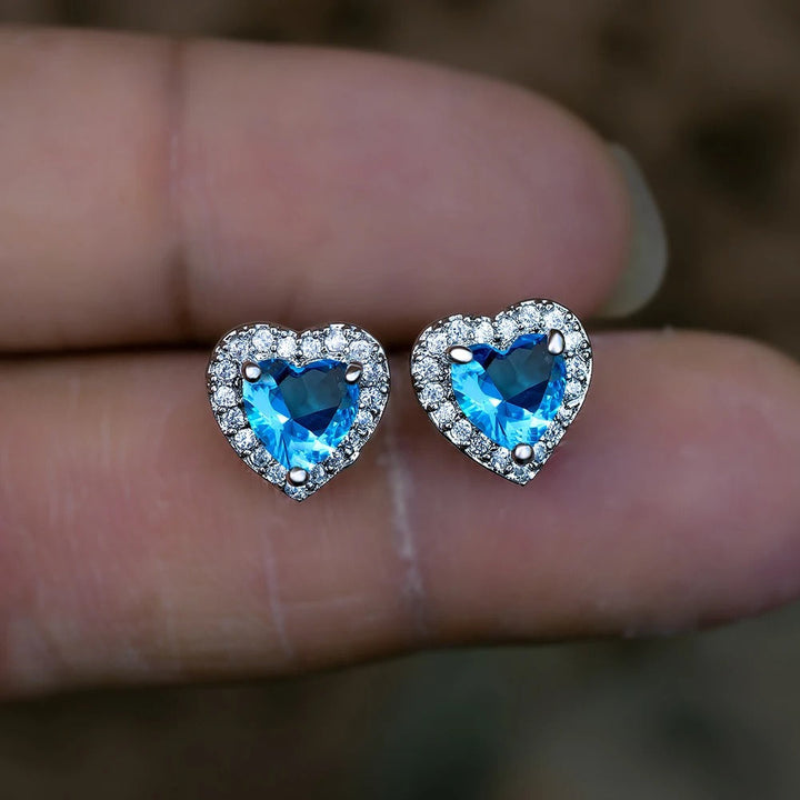 Heart Shaped Colorful Earrings